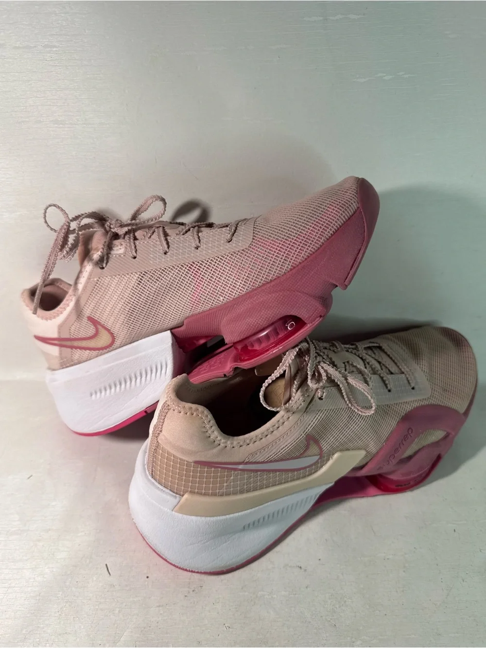 Nike Air Zoom SuperRep 3 Pink Oxford Women's  Size 8 EUC!